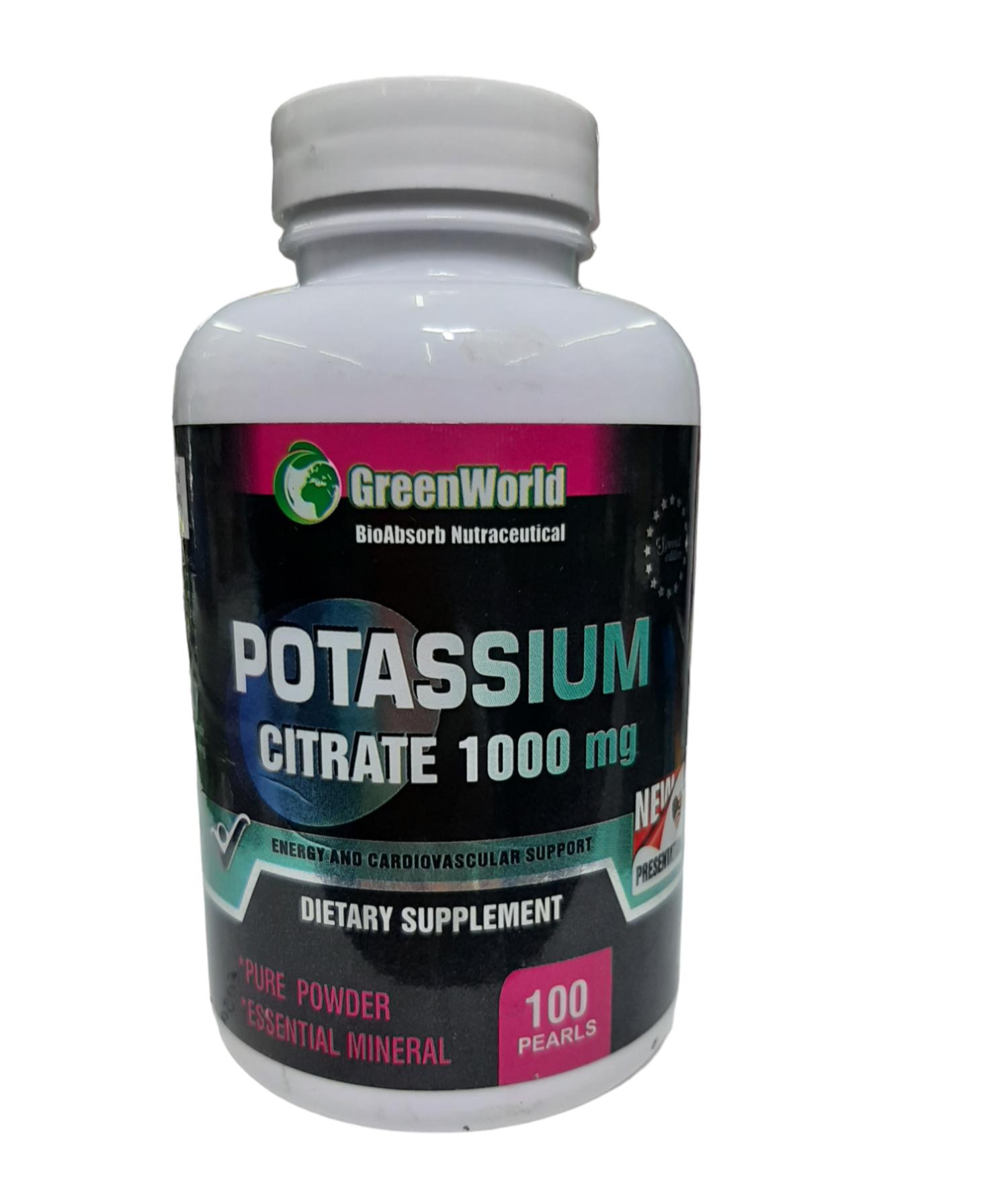 Citrato de Potasio 1000 mg de Green World